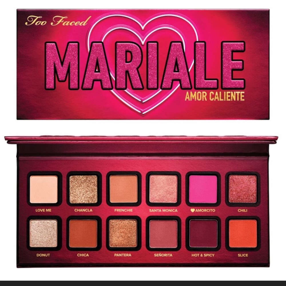 Too Faced Amor Caliente eyeshadow and cheek palette Limited Edition NEW